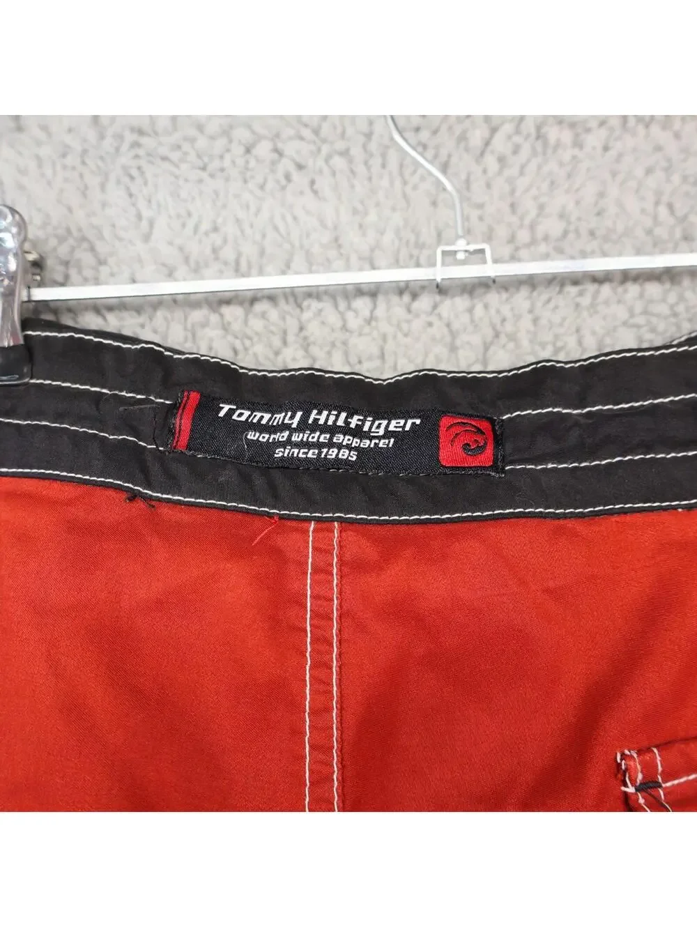 Tommy Hilfiger Men Large Swim Trunks Board Shorts y2k vtg